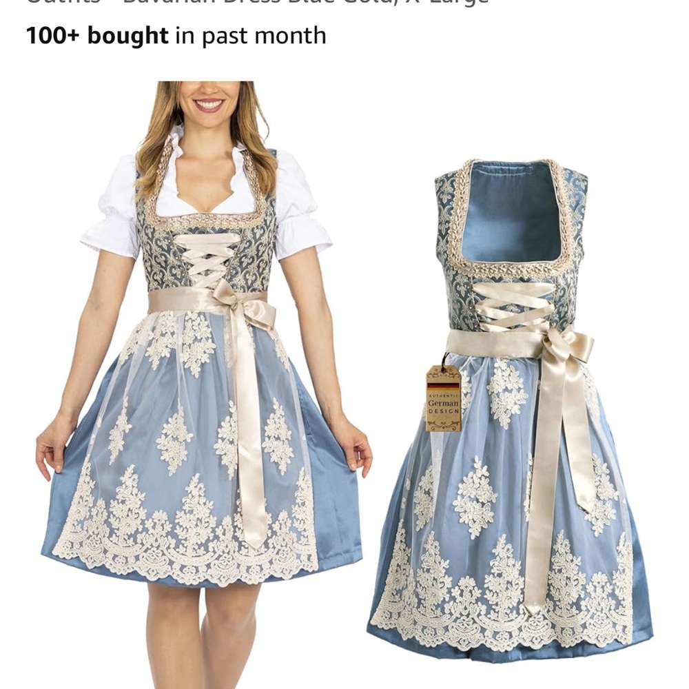 Traditional Dirndl Dress for Octoberfest - Picture 5 of 16
